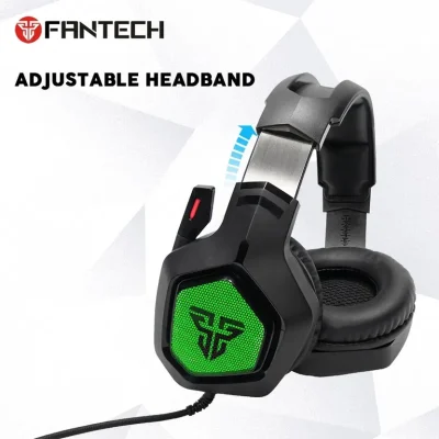 Fantech Mh83 Adjustable Over Ear Gaming Headphone Rgb Light Noise Cancelling Gaming Headset 7.1